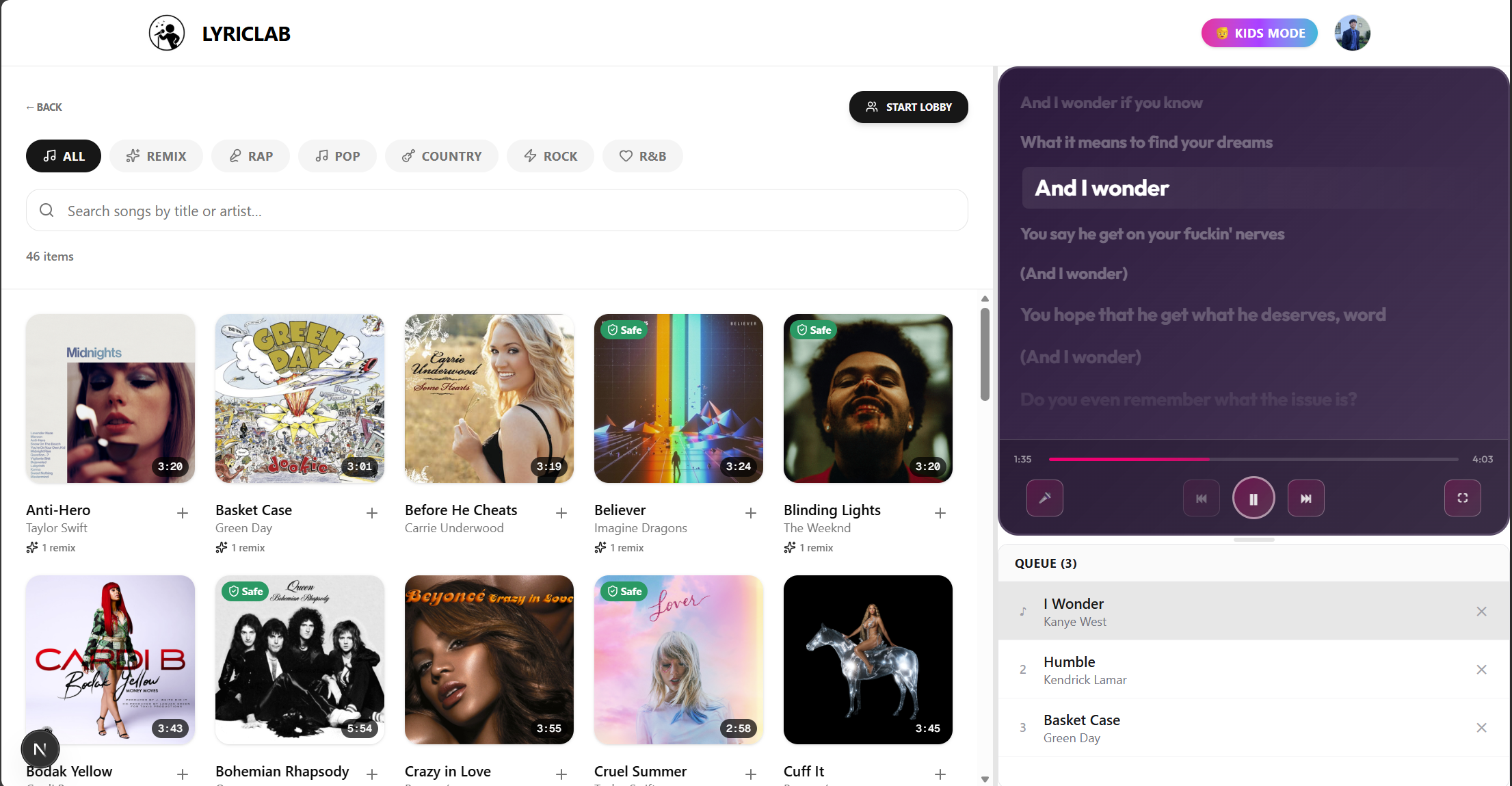 LyricLab screenshot